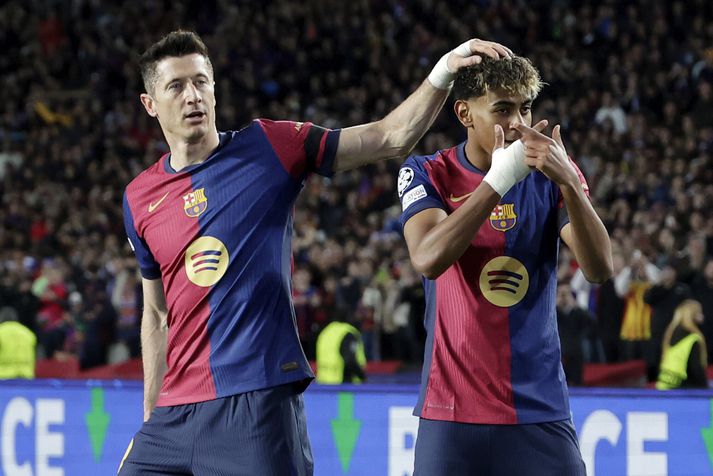 Lamine Yamal og Robert Lewandowski sluppu við leikbann fengu væna sekt.