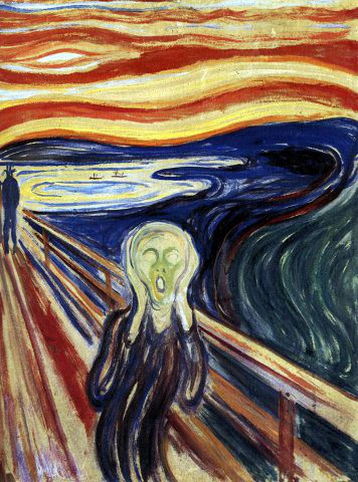 Ópið eftir Munchþ Þetta fræga málverk var í vörslu þjófa í tvö árþ