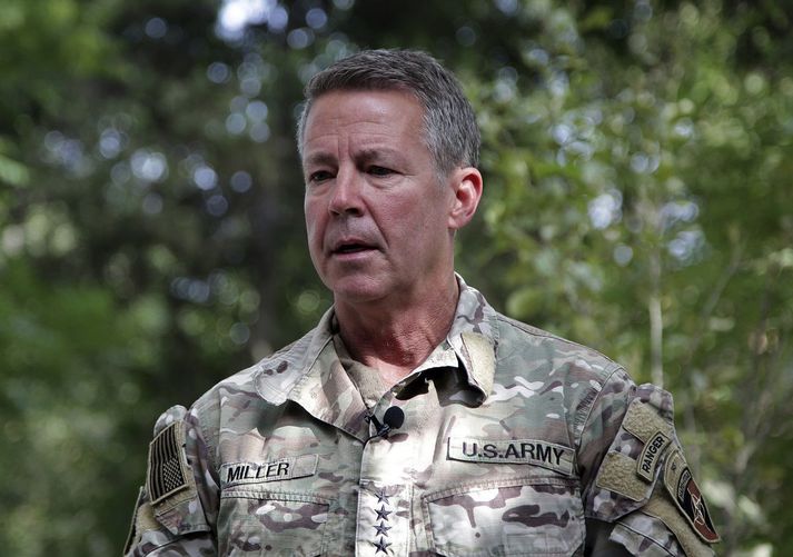 Austin S. Miller, yfirmaður herafla Bandaríkjanna í Afganistan.