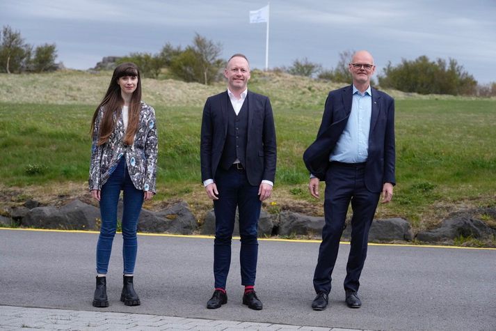 Una Hildardóttir, Guðmundur Ingi Guðbrandsson og Ólafur Þór Gunnarsson.