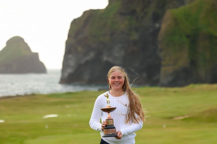 Perla Sól Sigurbrandsdóttir varð Íslandsmeistari í Vestmannaeyjum í fyrra og á því titil að verja.