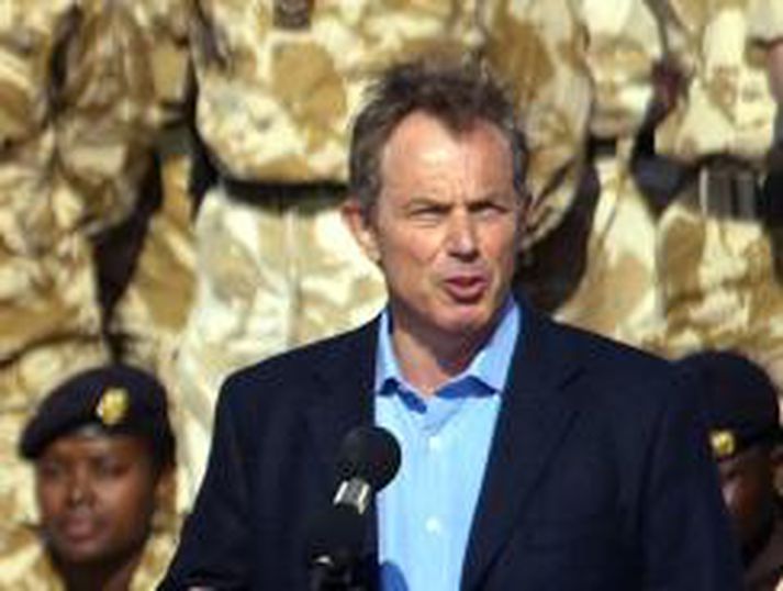 Tony Blair forsætisráðherra Breta sætir harðri gagnrýni vegna Íraksstríðsins. Mynd/ AFP.
