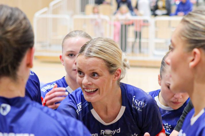Steinunn Björnsdóttir verður annar fyrirliða Íslands ásamt Sunnu Jónsdóttur á EM. Hún er klár í slaginn.
