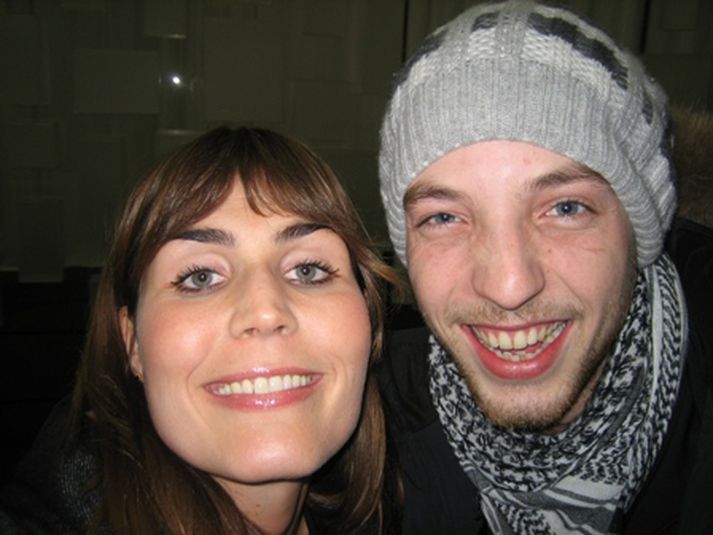 James Morrison ásamt Ragnhildi Magnúsdóttur á Bylgjunni.