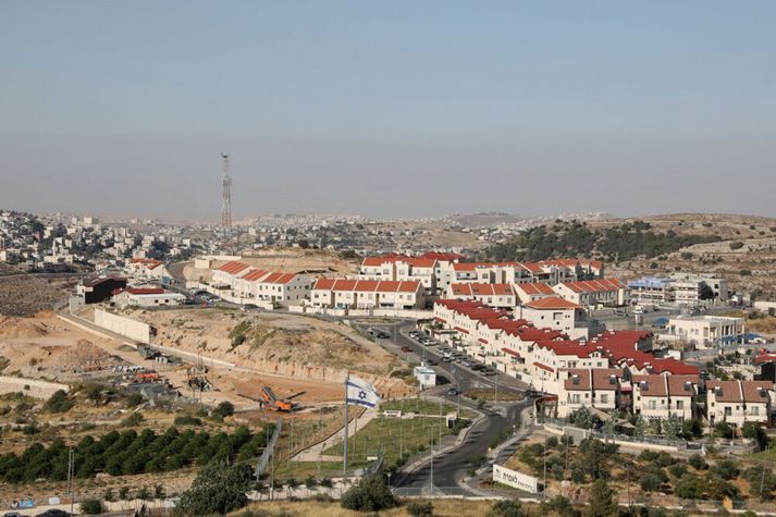 Landtökubyggð gyðinga í Efrat á Vesturbakkanum þar sem bandaríska sendiráðið ætlar að bjóða upp á ræðismannaþjónustu á föstudag.