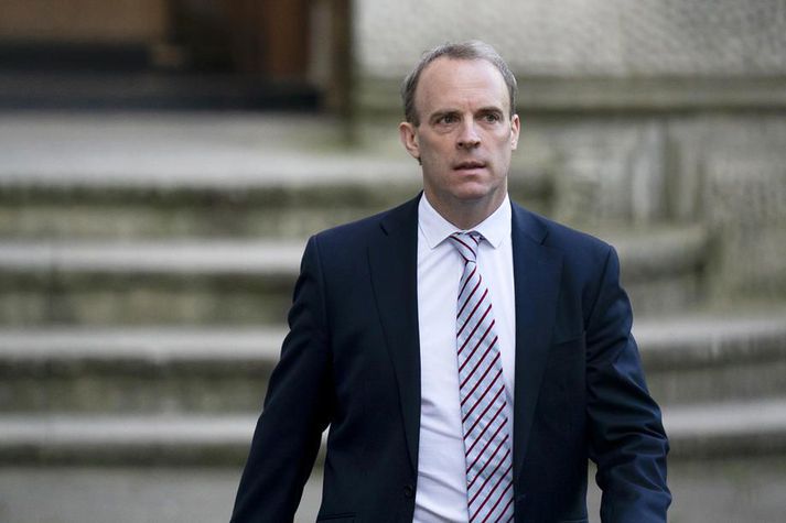 Dominic Raab, utanríkisráðherra Bretlands, fordæmir afskipti Rússa af bresku lýðræði.