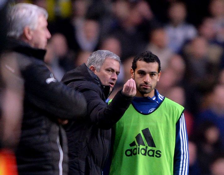 José Mourinho notaði Mohamed Salah mjög sparlega hjá Chelsea.