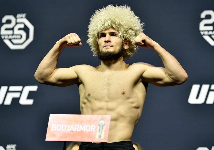 Khabib virðist vera klár í slaginn.