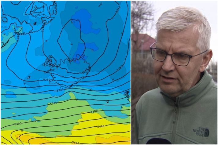 Einar Sveinbjörnsson segir að klárlega sé um að ræða einn mesta kulda af þessum toga í áraraðir.