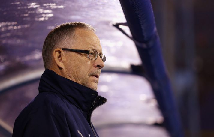 Lars Lagerbäck, landsliðsþjálfari Íslands.