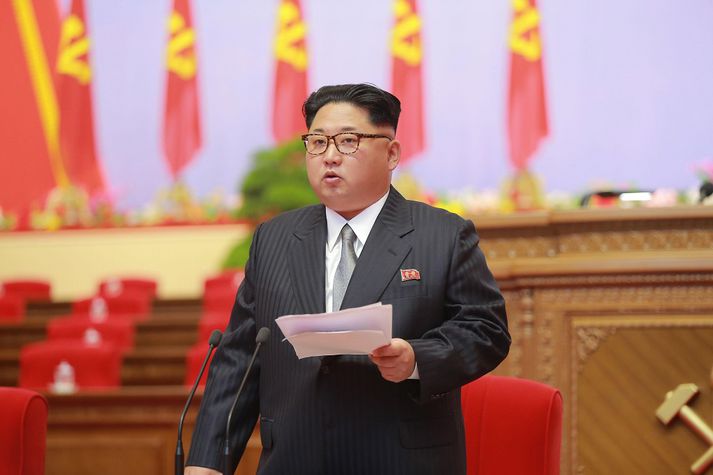 Kim Jong Un, einræðisherra Norður-Kóreu.