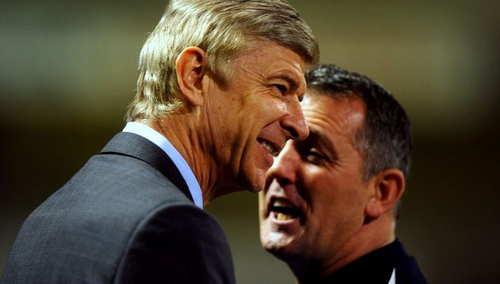 Arsene Wenger og Owen Coyle.