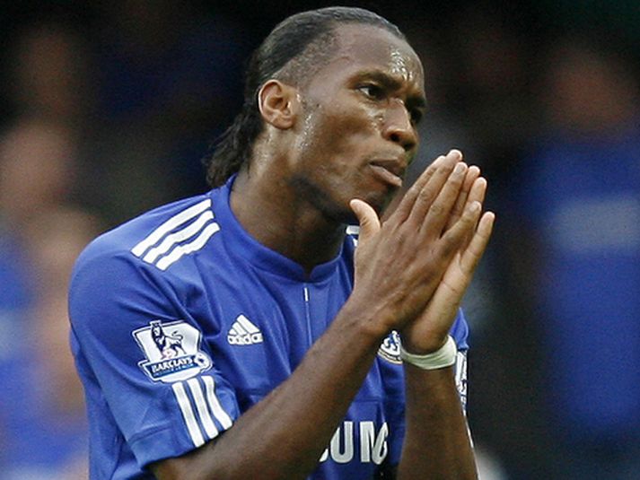 Didier Drogba er í byrjunarliði Chelsea í leiknum í dag.