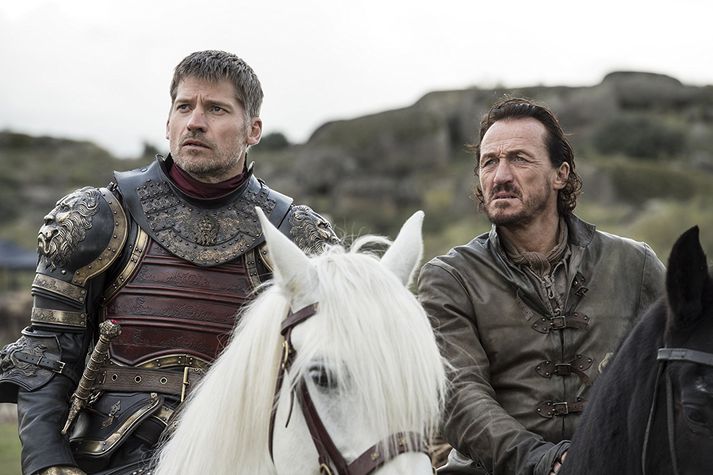 Nikolaj Coster-Waldau og Jerome Flynn í Game of Thrones.