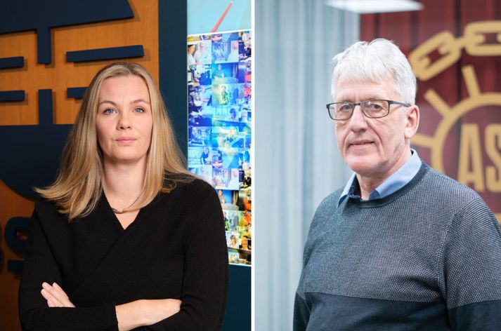 Sonja Ýr, formaður BSRB, og Frinnbjörn, formaður ASÍ.