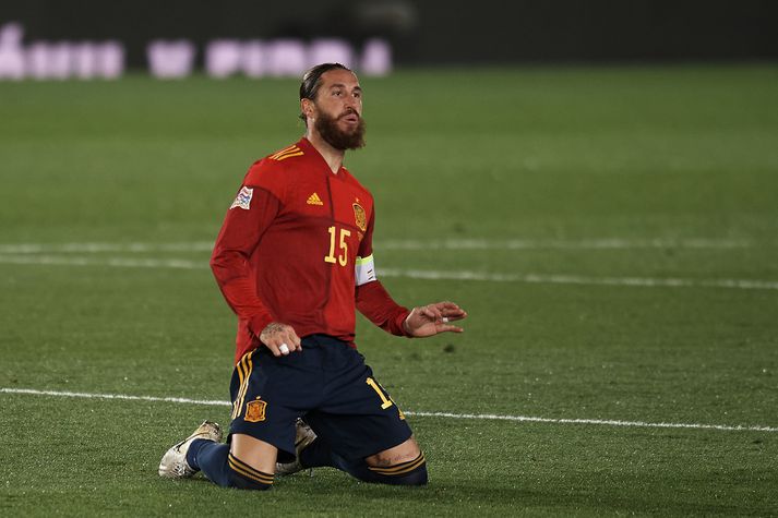 Sergio Ramos fær ekki tækifæri til að bæta við 180 landsleiki sína á EM í sumar.
