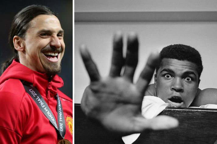 Zlatan Ibrahimovic og Muhammad Ali.