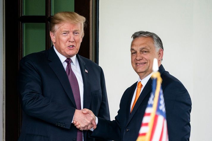 Donald Trump og Viktor Orban í Hvíta húsinu í maí 2019.