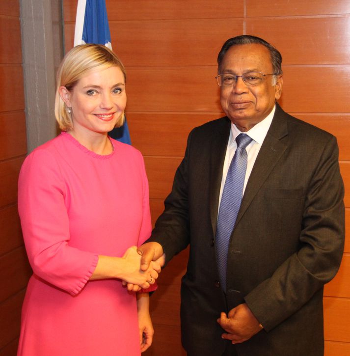 Lilja Dögg Alfreðsdóttir og Abdul Hassan Mahmood Ali.