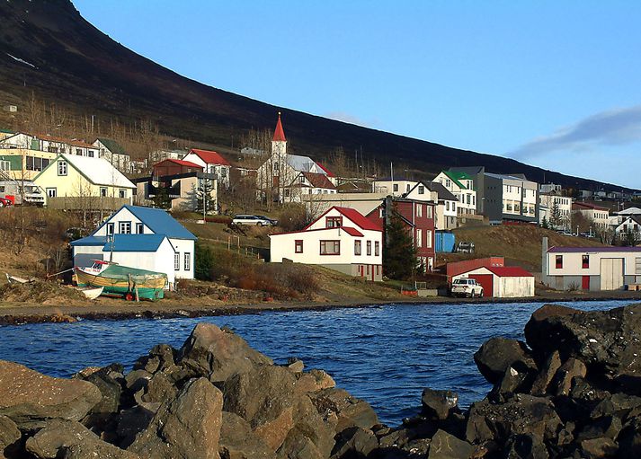 Frá Fáskrúðsfirði, einum af viðkomustað þjófsins um landið.