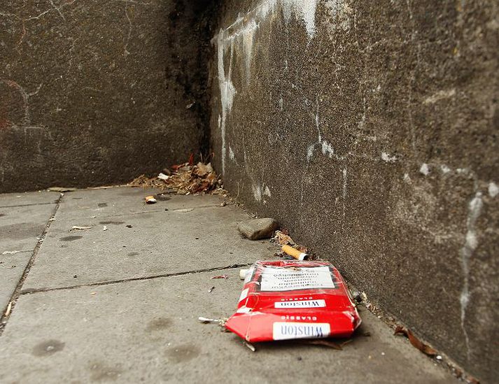 Mikið rusl verður eftir á víðavangi eftir útihátíðir. 