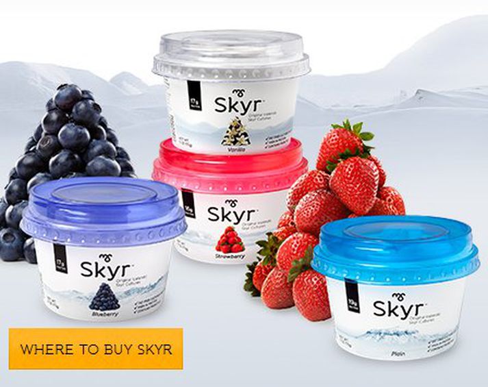 Íslenska skyrið var í 1. sæti í smökkun Huffington Post. Myndin er skjáskot af vef MS.