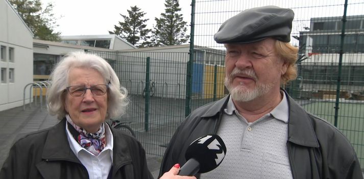 Fréttastofa tók kjósendur tali fyrr í dag.