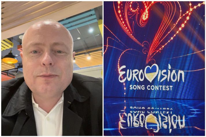 Arnar Ástráðsson, 56 ára heila- og taugaskurðlæknir,sem var með lag, sem hann samdi í undankeppni Eurovision í San Marino í vikunni. Erna Hrönn samdi textann og söng lagið af sinni alkunnu snilld.