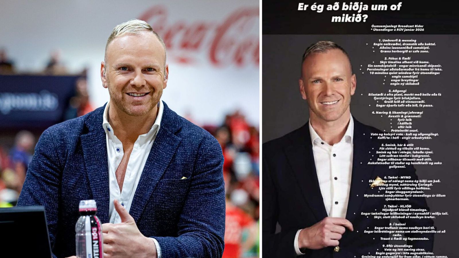 Eyddi kröfulistanum sem hann birti í gríni