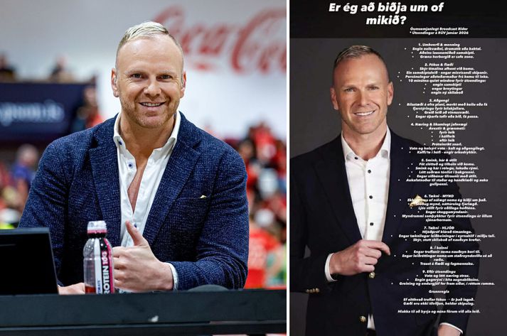 Logi Geirsson birti óumsemjanlega kröfulista í gærkvöldi þar sem hann telur upp kröfur sínar fyrir útsendingar Rúv á EM í janúar.