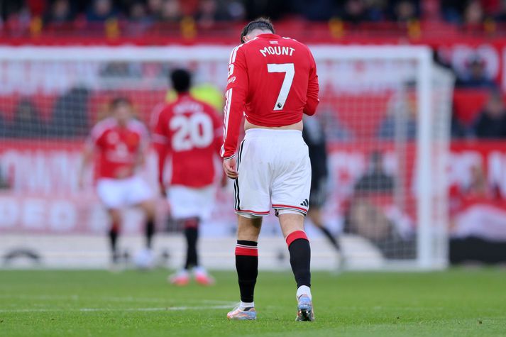 Manchester United steinlá á heimavelli á móti Bournemouth í gær og hefur nú leikið átta leiki í röð án sigurs.
