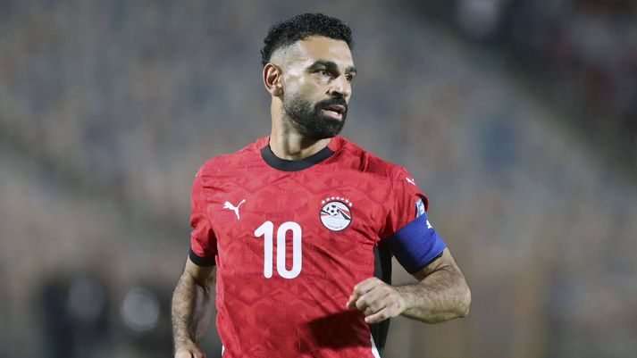 Mohamed Salah ætlar sér alla leið með Egyptalandi á Afríkumótinu.
