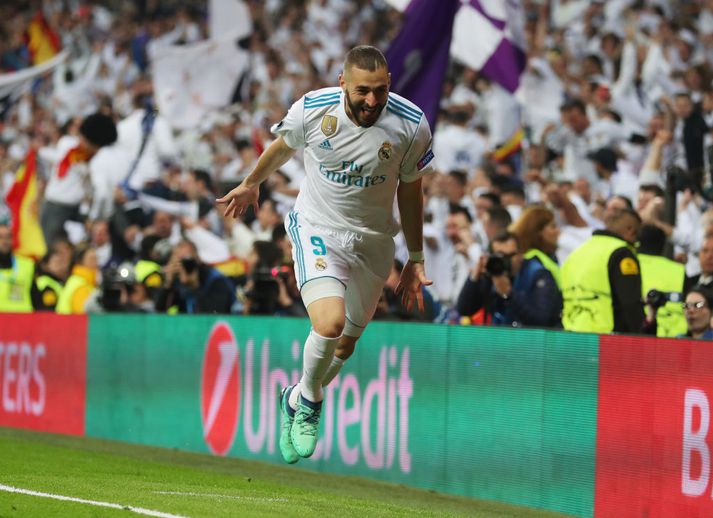 Benzema var maðurinn á bakvið mörkin hjá Real í kvöld.
