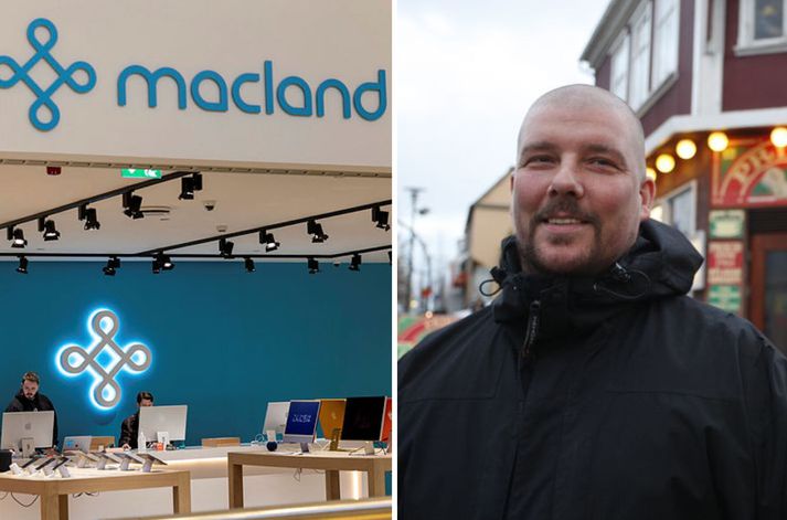Guðfinnur Sölvi Karlsson, Finni á Prikinu, átti rétt tæpan helmingshlut í Maclandi.