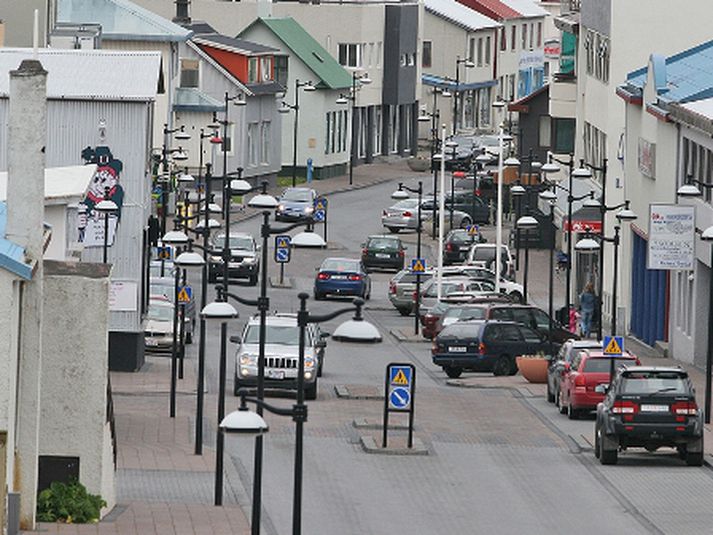 Hafnargata í Reykjanesbæ.