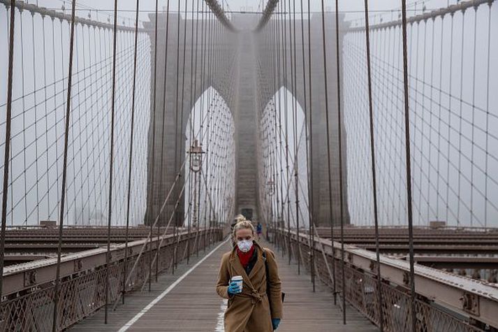 New York ríki er miðstöð kórónuveirufaraldursins í Bandaríkjunum