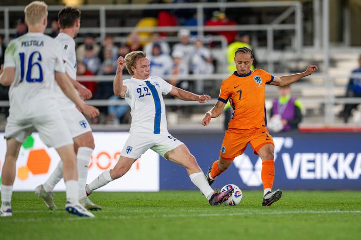 Xavi Simons hefur leikið 28 leiki fyrir hollenska landsliðið og skorað fimm mörk.