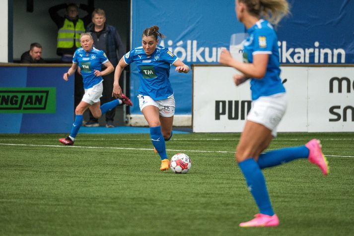 Andrea Mist Pálsdóttir skoraði tvö marka Stjörnunnar í leiknum. 