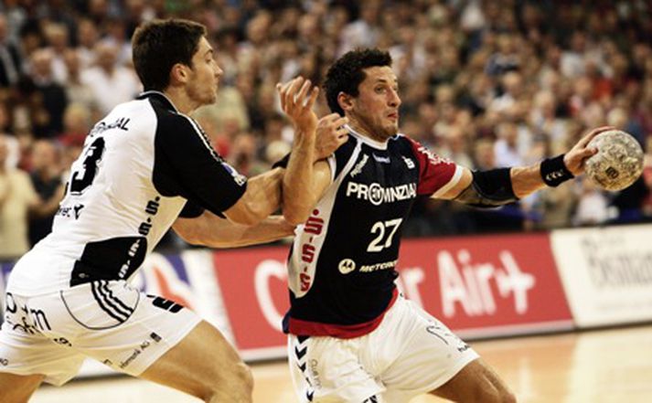 Alexander Petersson í leik með Flensburg.