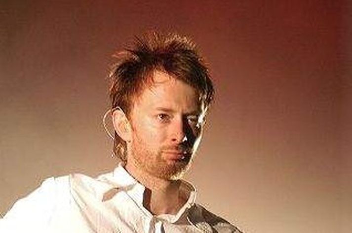 Thom Yorke Söngvari Radiohead mætti óvænt á loftslagsráðstefnu Sameinuðu þjóðanna.