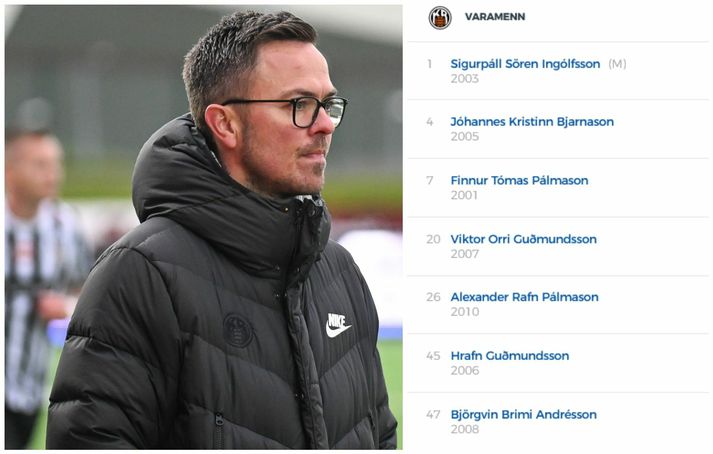 Pálmi Rafn Pálmason, þjálfari KR, gerði ekki eina skiptingu í leiknum á móti Blikum þar sem liðið lenti 3-0 undir í fyrri hálfleik og tapaði 4-2.
