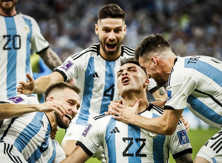 Lautaro Martinez tryggði Argentínu sigur í vítaspyrnukeppninni.