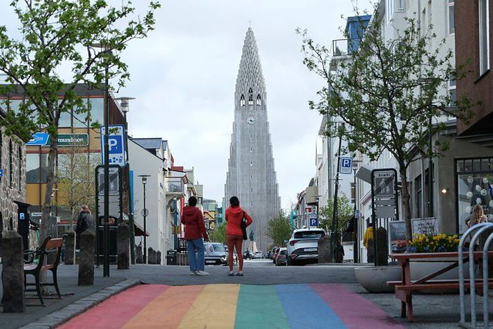 Ferðamaðurinn var á Skólavörðuholti þegar vasaþjófarnir létu til skarar skríða.