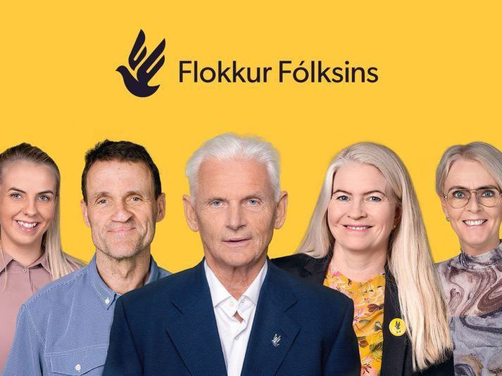 Frá vinstri: Tinna Guðmundsdóttir, Jón Hjaltason, Brynjólfur Ingvarsson, Málfríður Þórðardóttir, Hannesína Scheving, sem voru í efstu fimm sætum Flokks fólksins á Akureyri í sveitarstjórnarkosningunum í vor.