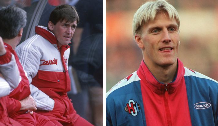 Kenny Dalglish á 1989-90 tímabilinu og Rúnar Kristinsson.