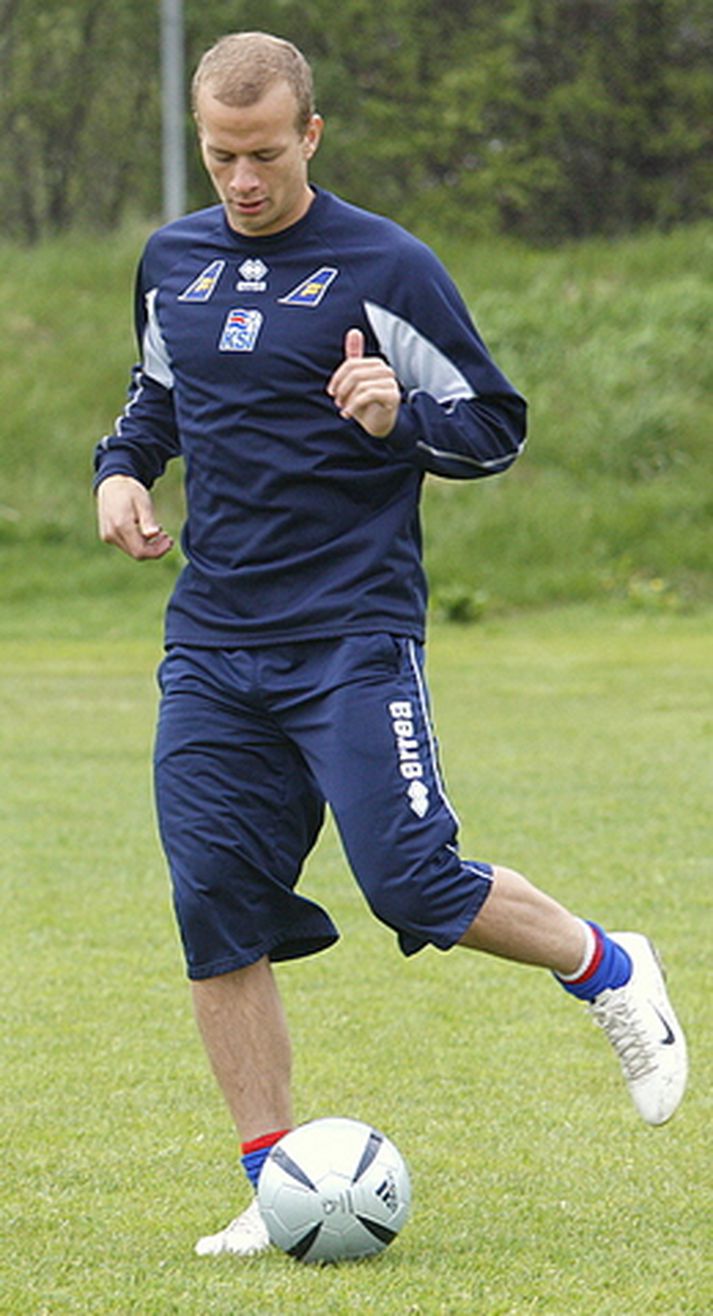 Gunnar Þór Gunnarsson á landsliðsæfingu.