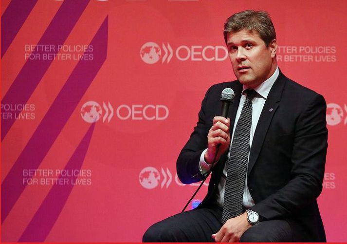 Bjarni Benediktsson sat fundinn fyrir hönd Íslands.