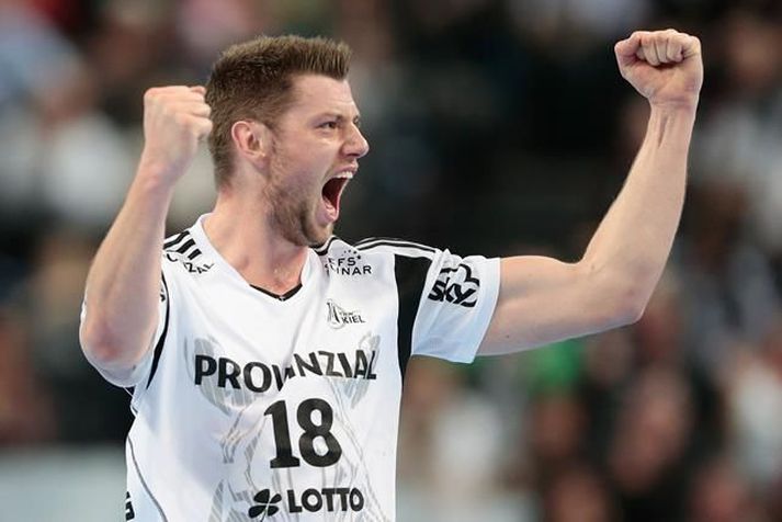 Niclas Ekberg skoraði sjö mörk fyrir Kiel í dag.