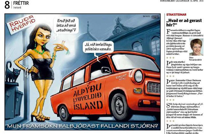 Skjáskot af Morgunblaðinu.
