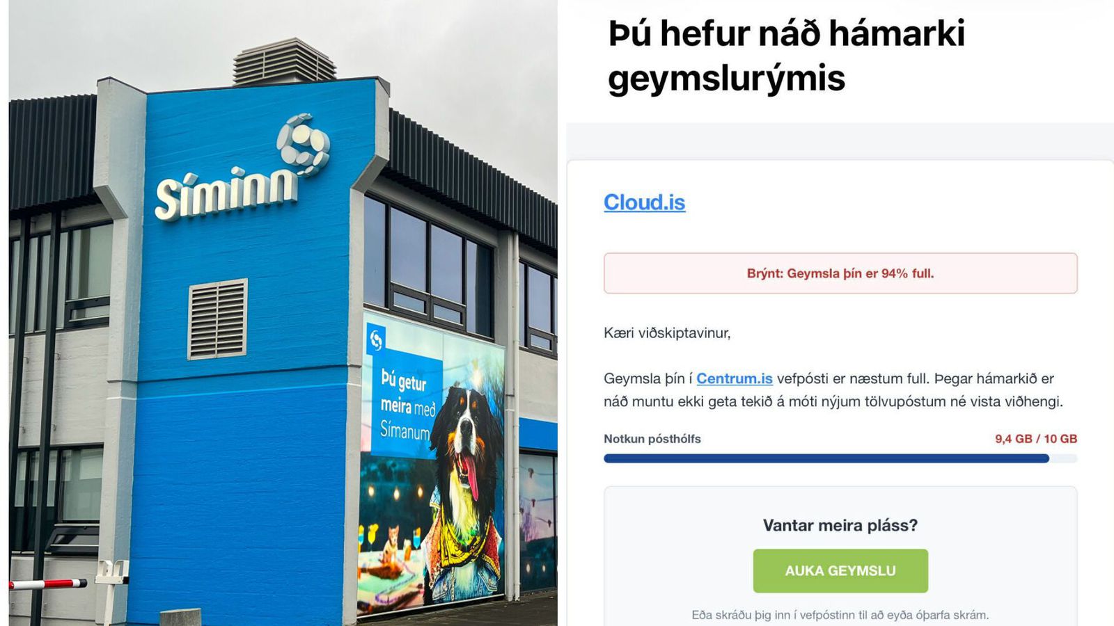 Við­skipta­vinir hafi fengið fjölda svikapósta